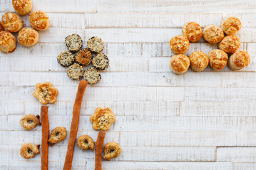 Rezept "Butterblumen mit K�se und Moh" aus "Knusperlecker", Verlag Eugen Ulmer KG